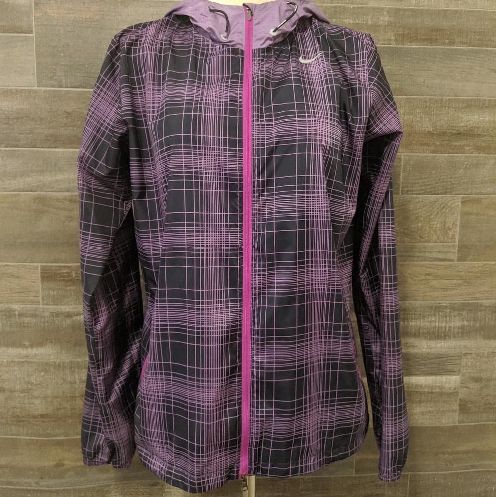 Nike full zip running jacket/windbreaker sz Medium - Picture 1 of 8